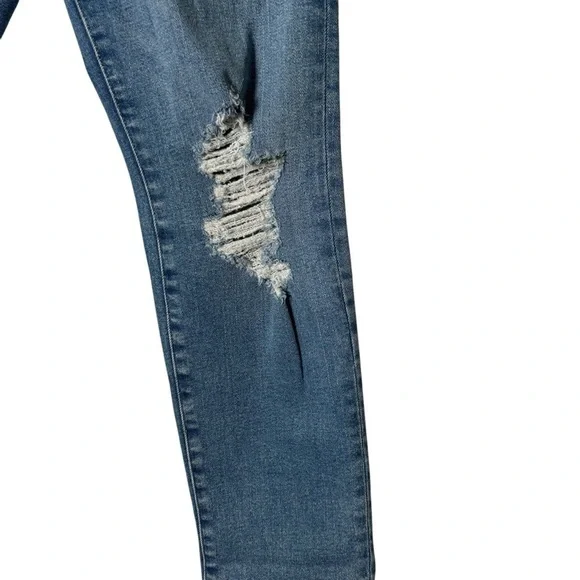 Good American Women’s Straight Leg Distressed Denim Jeans- Size 8/29 - Picture 2 of 6